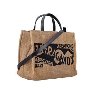 Ferragamo Tote Bag Miele Nero